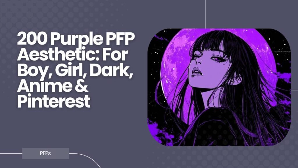 Purple PFP Aesthetic