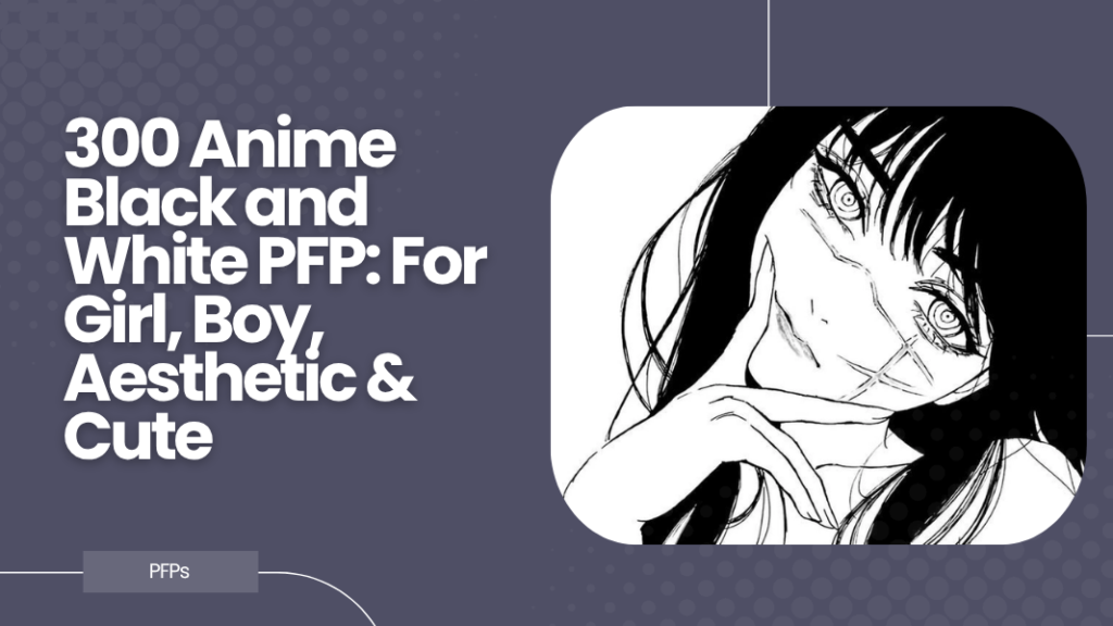 Anime Black and White PFP