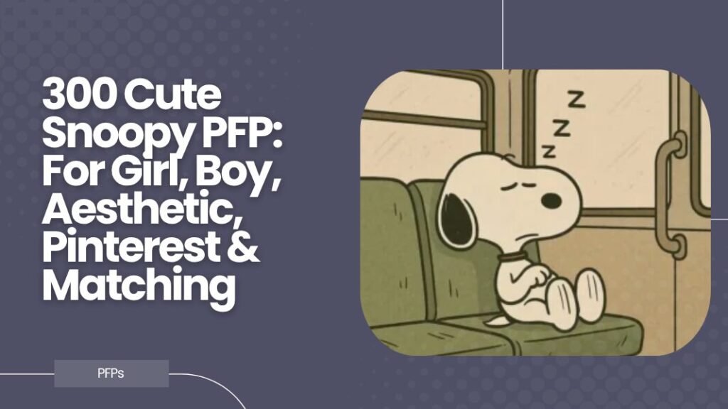 Cute Snoopy PFP