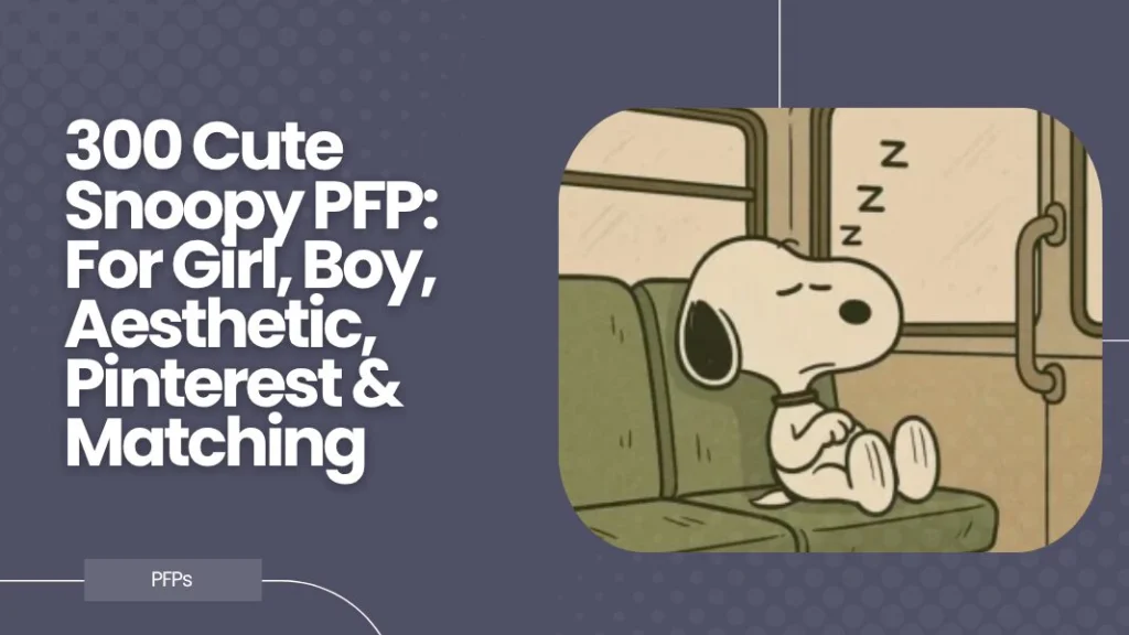 Cute Snoopy PFP