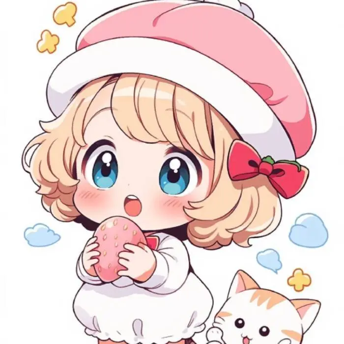 Cute Preppy Cat Pfp