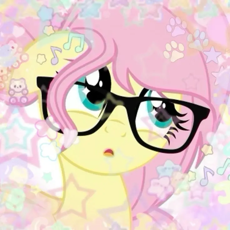 Fluttershy With Glasses Edits