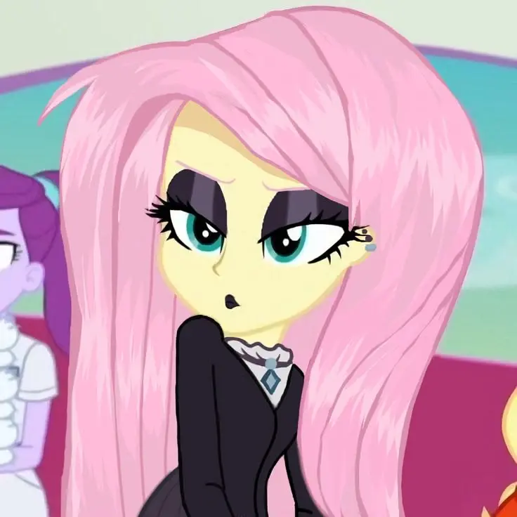 Goth Fluttershy Pfp